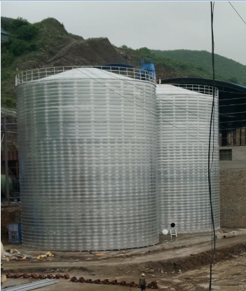 霍尔果斯粮食钢板仓的安装全过程不用热焊接